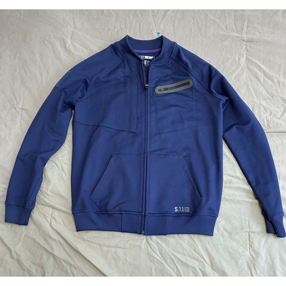 5.11 Tactical Jacket Women's Small Blue Charisma Bomber Zip Midweight Sweatshirt